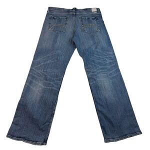 Helix N56 Jeans Mens 38x32 Loose Straight Baggy Whiskered Vintage Y2K 2000s